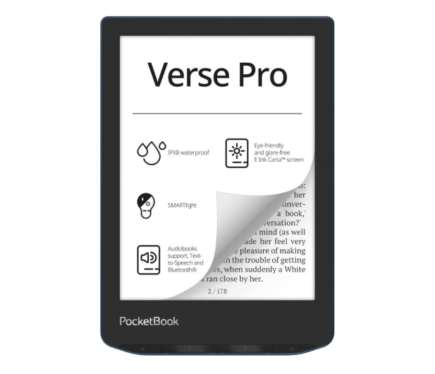 POCKETBOOK 634 Verse Pro azure - 1265338 - zdjęcie 2